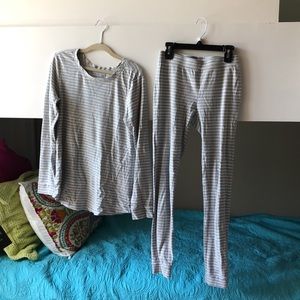 Garnet hill kid's striped pajama set